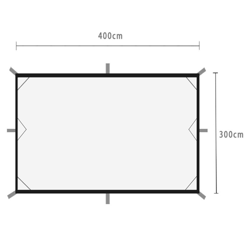Cheap Goat Tents 300X400cm Waterproof Awning Sunshade Sun Shade Sail For Outdoor Garden Beach Camping Patio Pool Sun Canopy Tent Parts   
